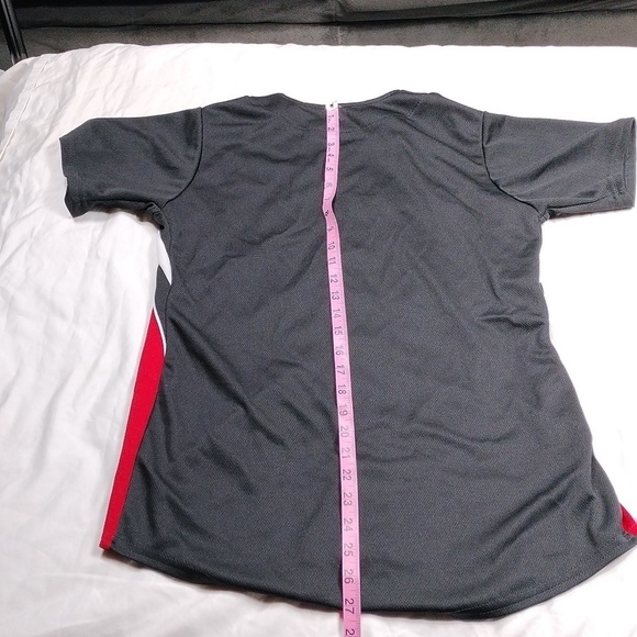 Teamwork athletic apparel mens short sleeved button down shirt size 34/36 - Picture 8 of 10